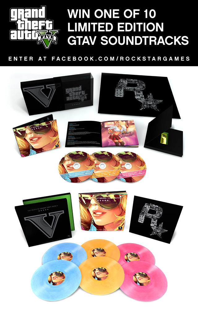 Win Limited Ed. GTAV Soundtrack or Vinyl - iGrandTheftAuto