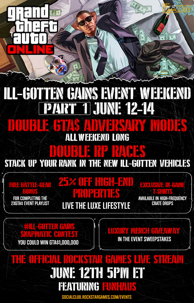 GTA 5 Ill-Gotten Gains Event Weekend