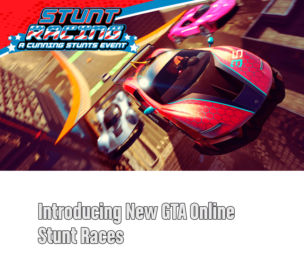 Stunt Racing: A Cunning Stunts Event — Introducing New GTA Online Stunt Races