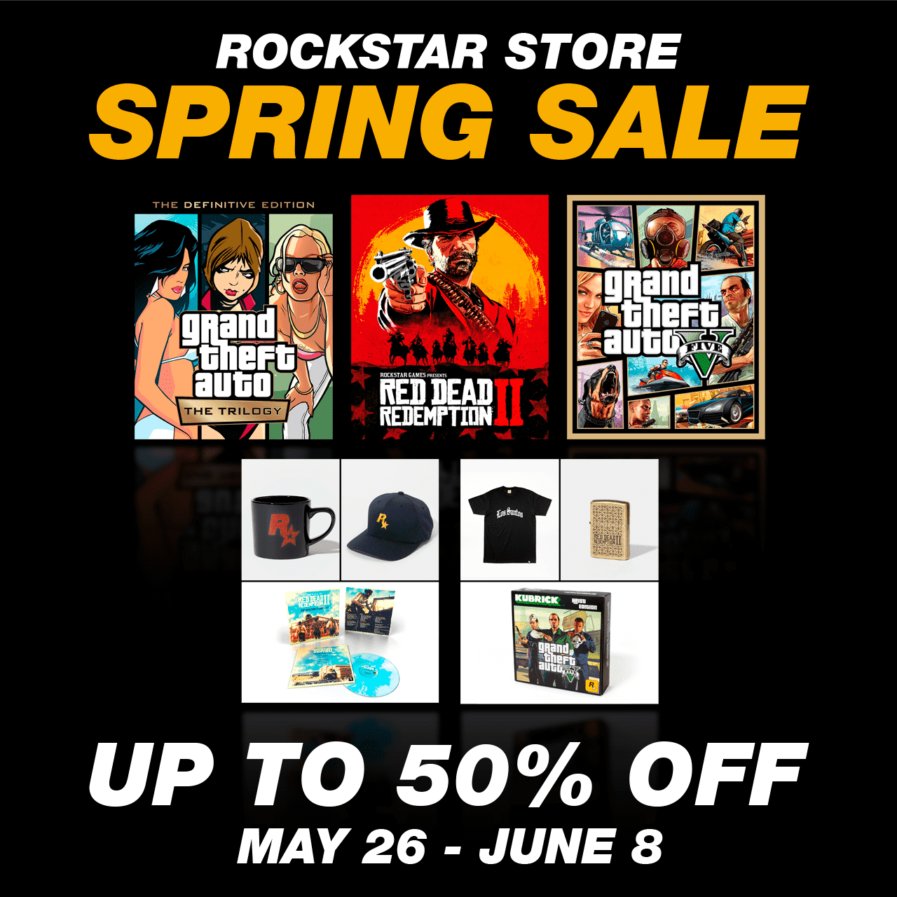 Rockstar Store Spring Sale - Up to 50% Off - May 26 till June 8