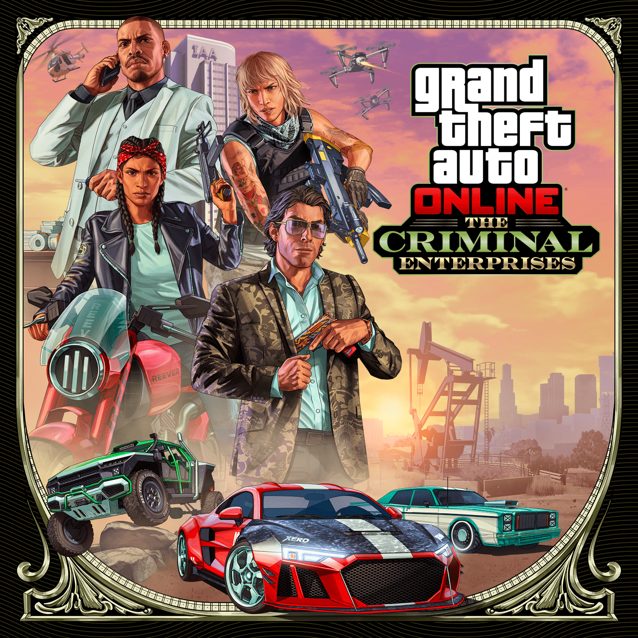 Grand Theft Auto Online: The Criminal Enterprises official artwork