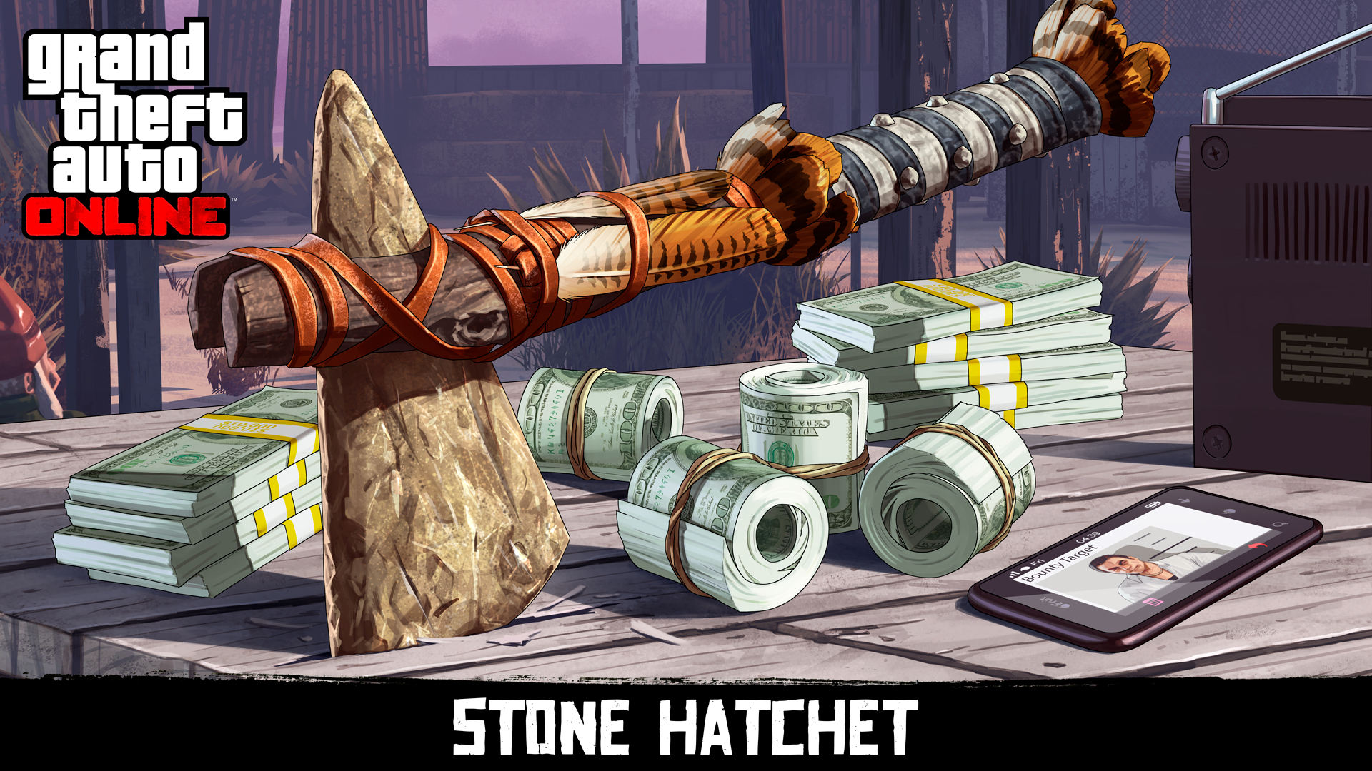 Earn The Stone Hatchet In Gta Online And Red Dead Redemption - 