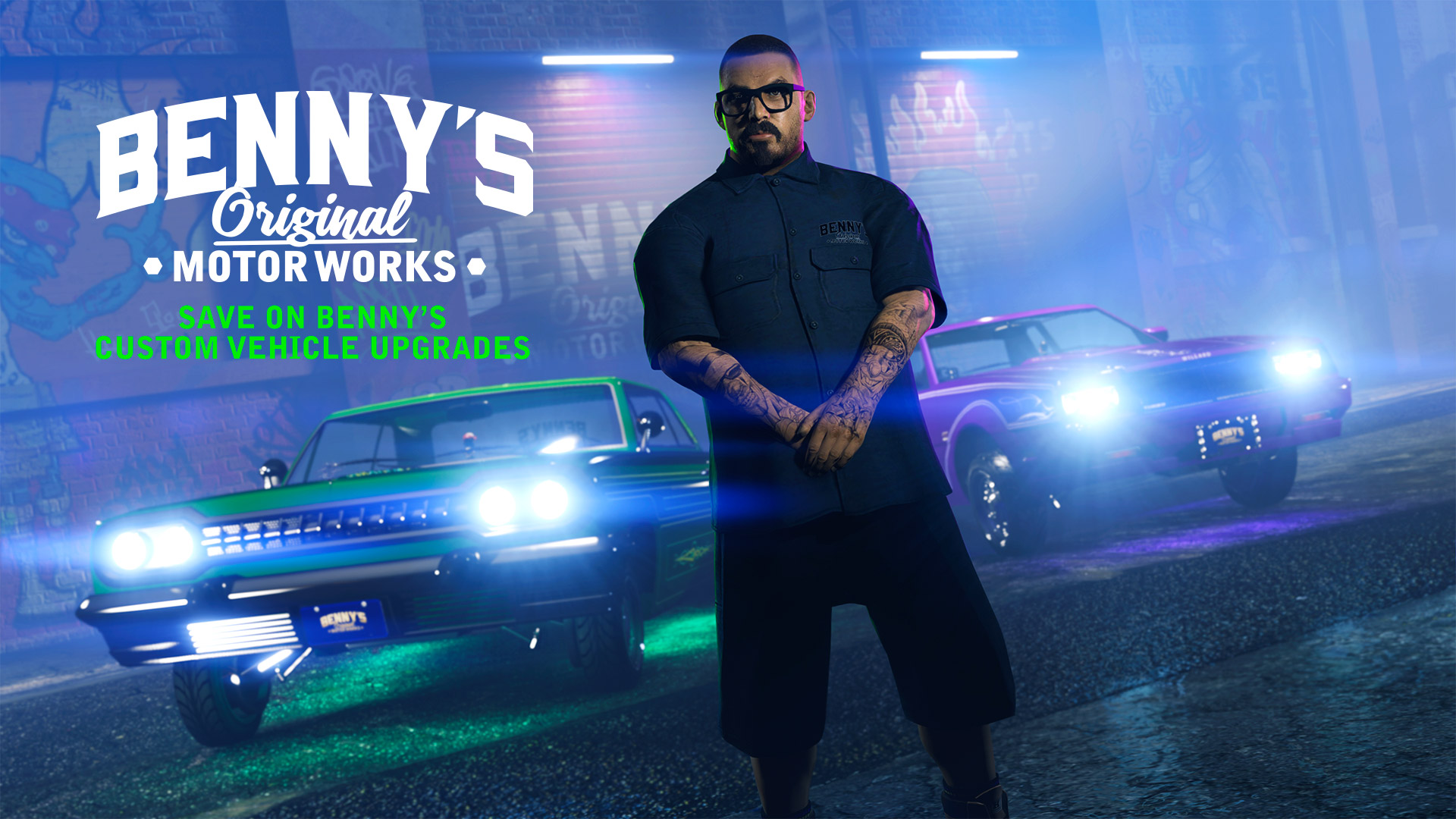 Save on Bennys Custom Vehicle Upgrades - Rockstar Games