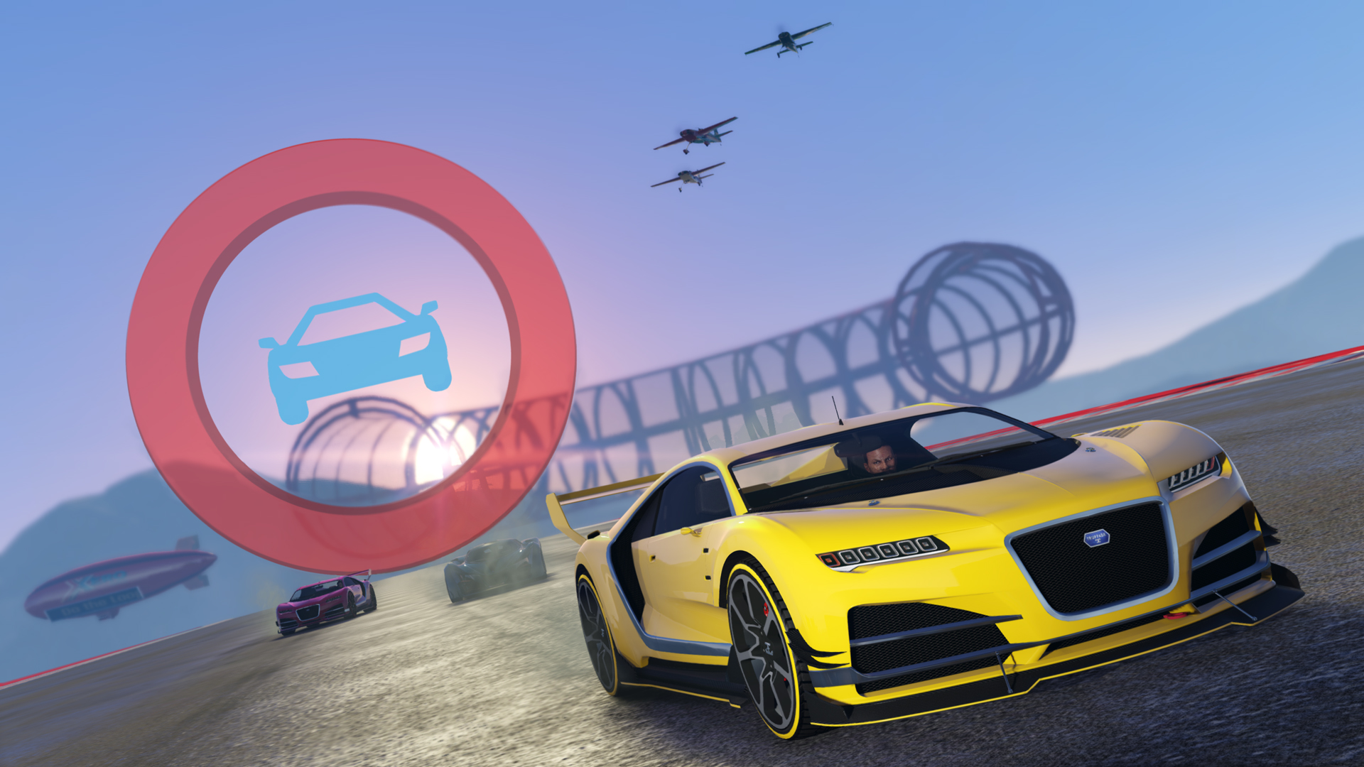 GTA 5 Online Race Full Gameplay (GTA V PC Super Cars Race) 