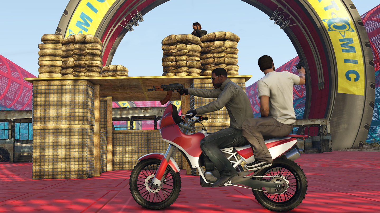 Moto com manobras iradas no GTA San Andreas 