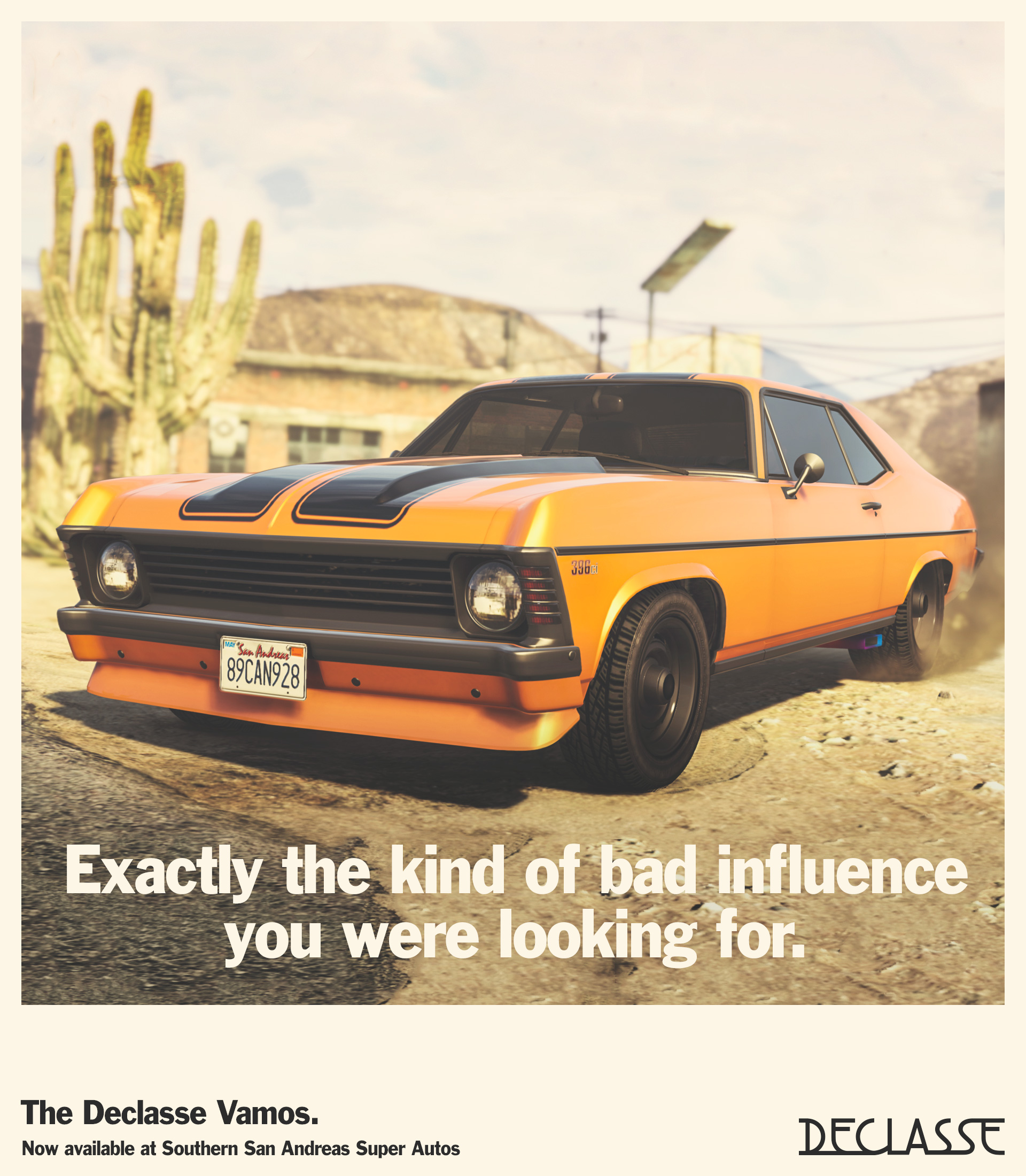 The Declasse Vamos Muscle Car Rockstar Games