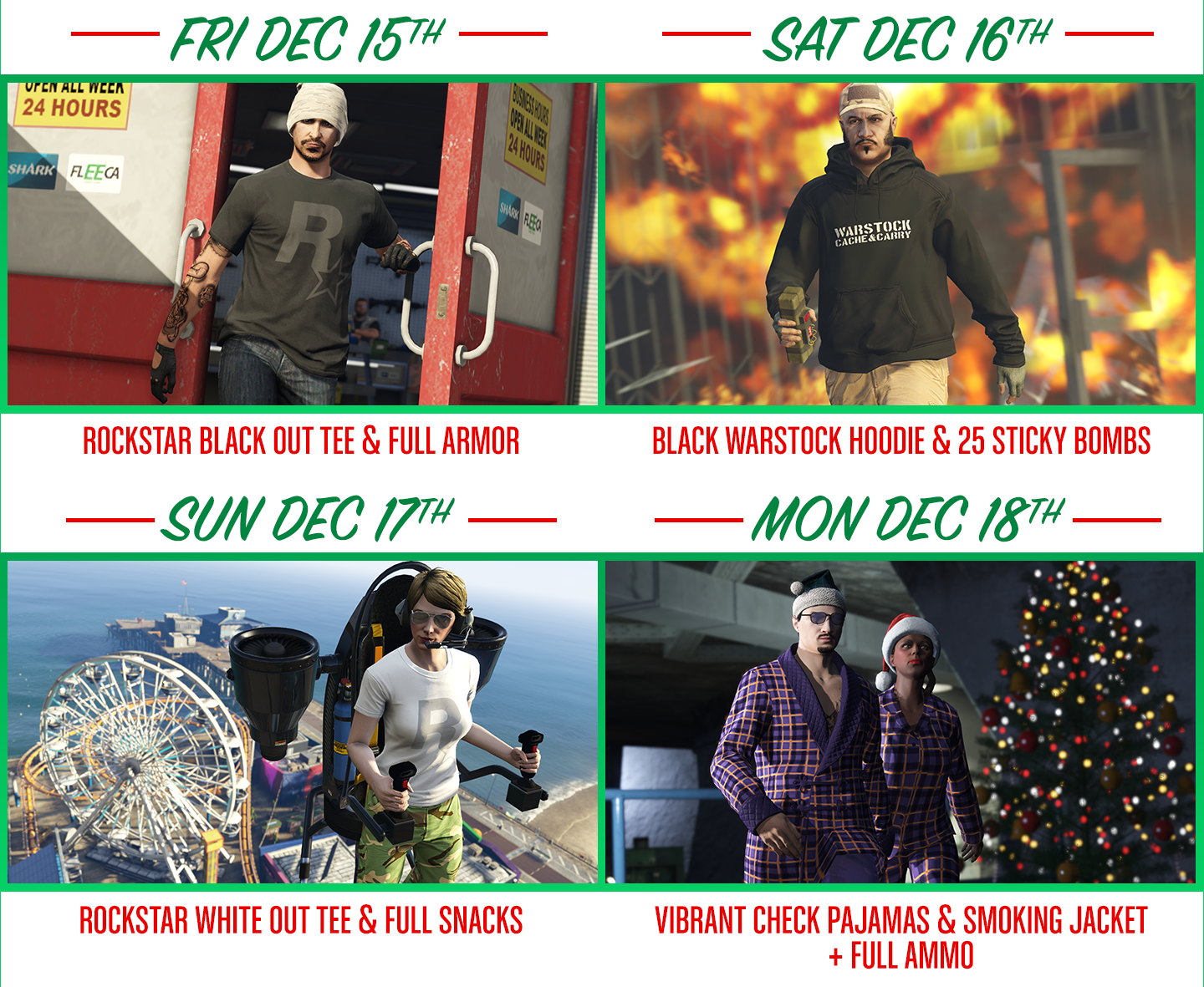 Countdown the Days to the GTA Online Festive Surprise with Daily Gifts