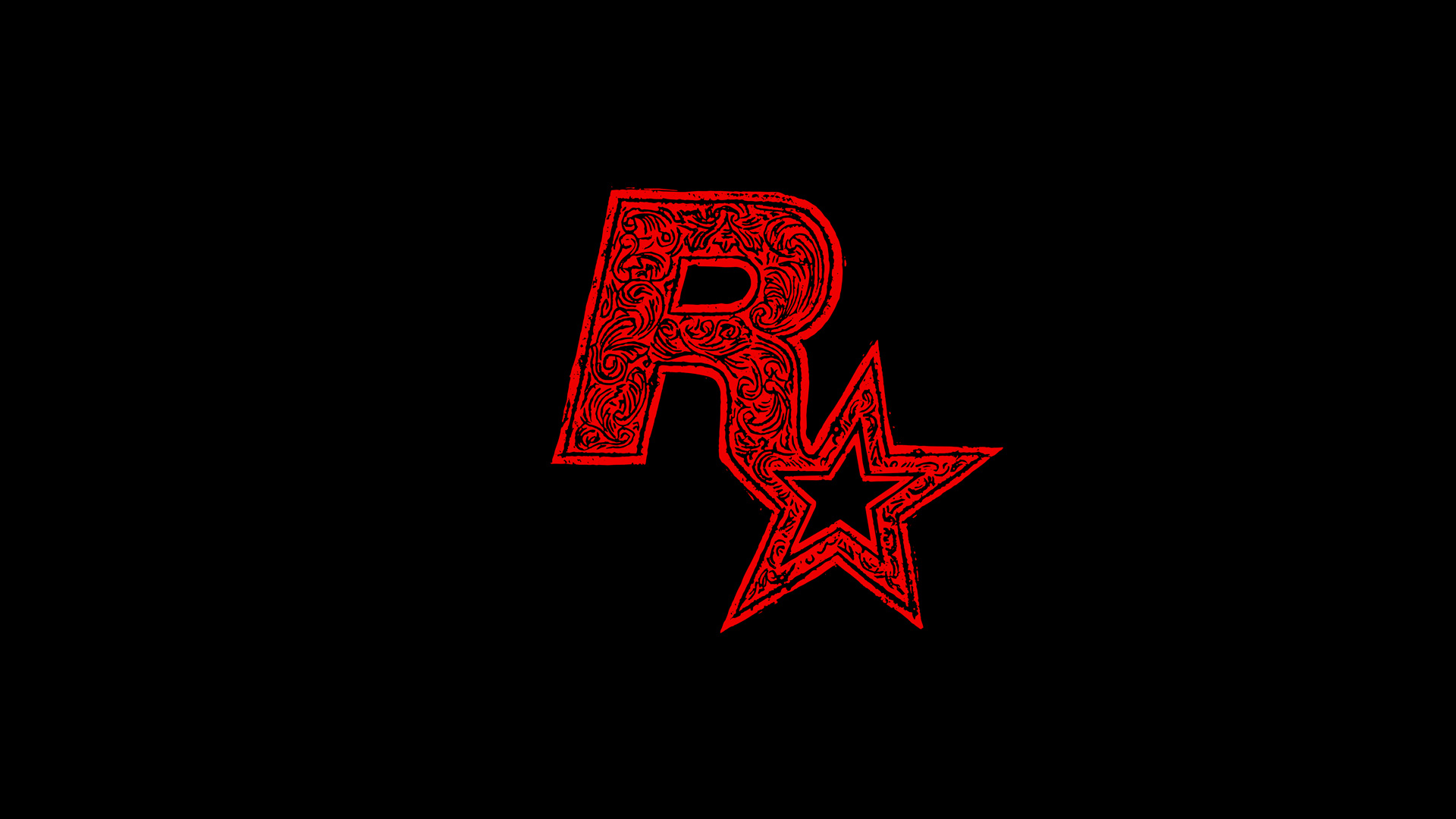 Enter To Win The Black Linocut Rockstar Games Logo T Shirt