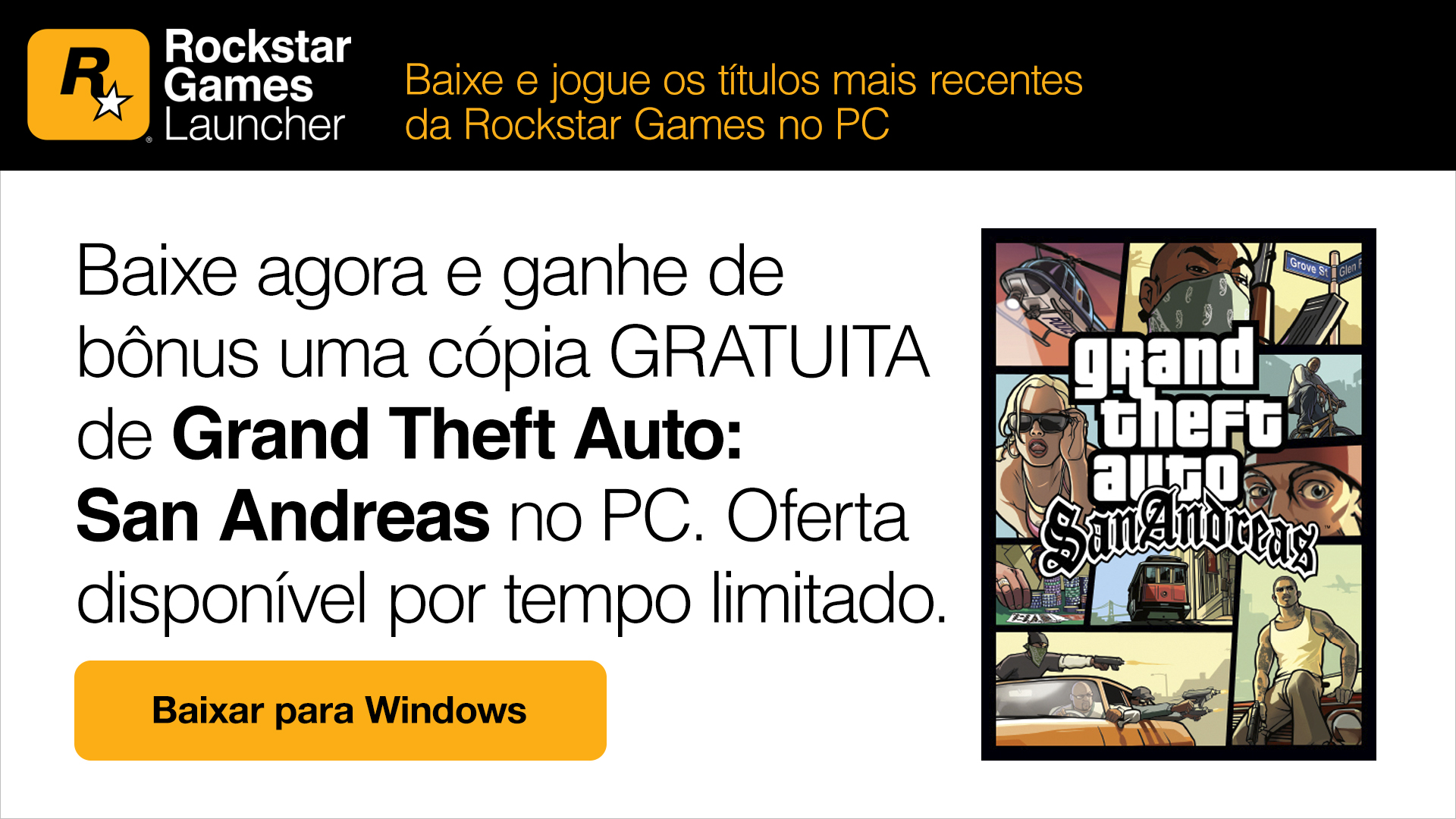 Faça o download gratuito do jogo: Grand Theft Auto (GTA): San Andreas