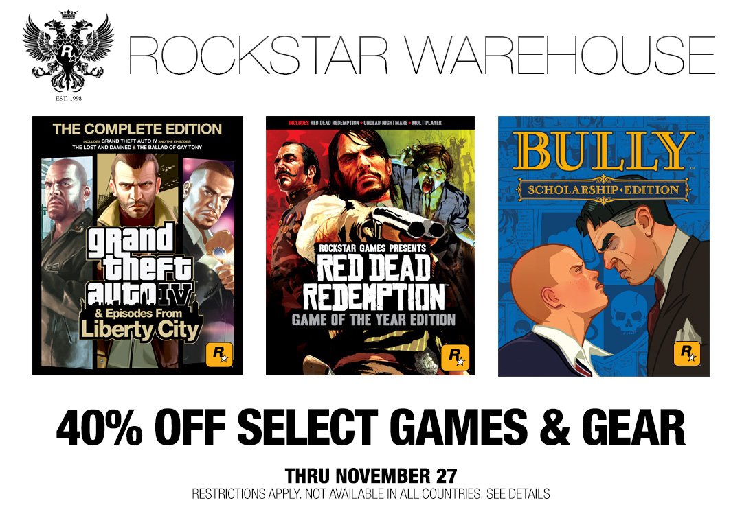 Rockstar Warehouse Digital Games Sale - Rockstar Games