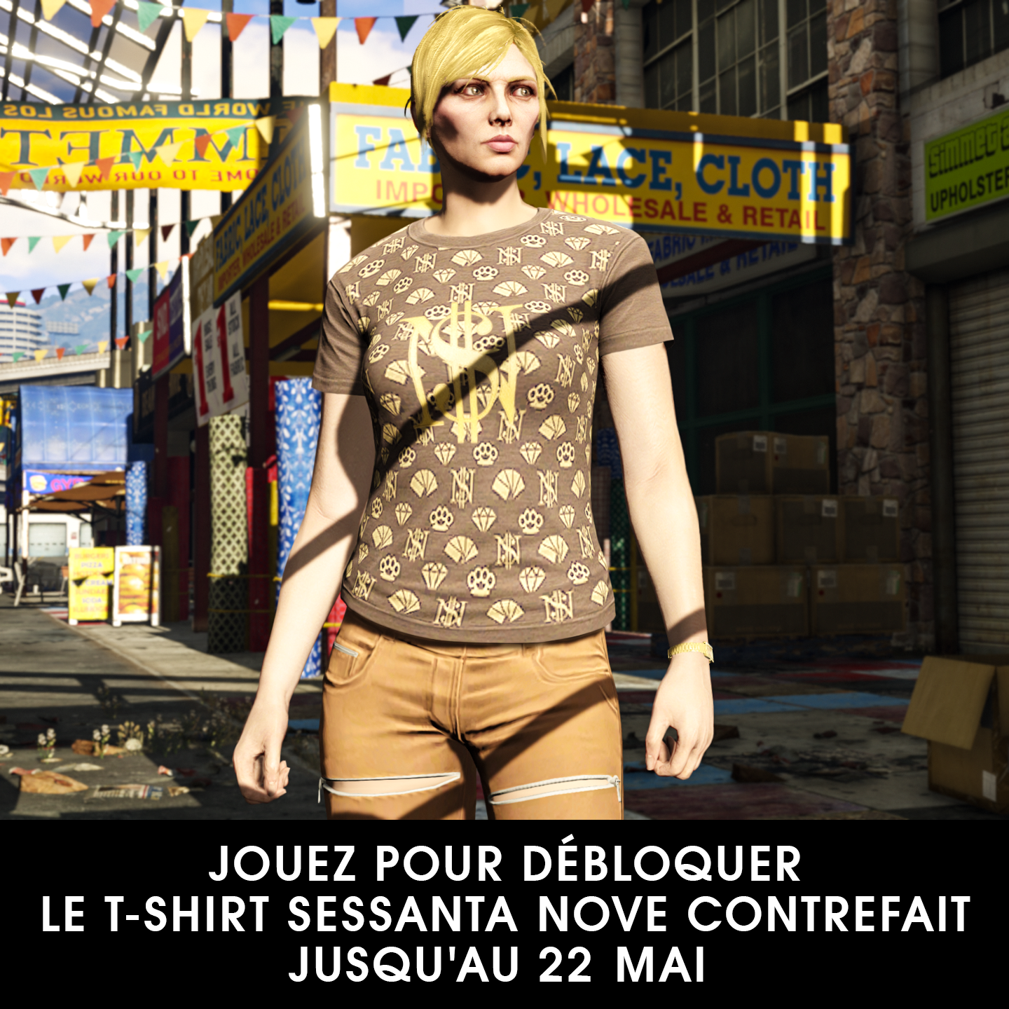 Faux t-shirt Sessenta Nove dans GTA Online