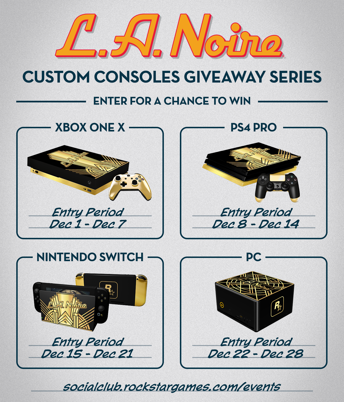 L.A. Noire Custom Console Giveaway!