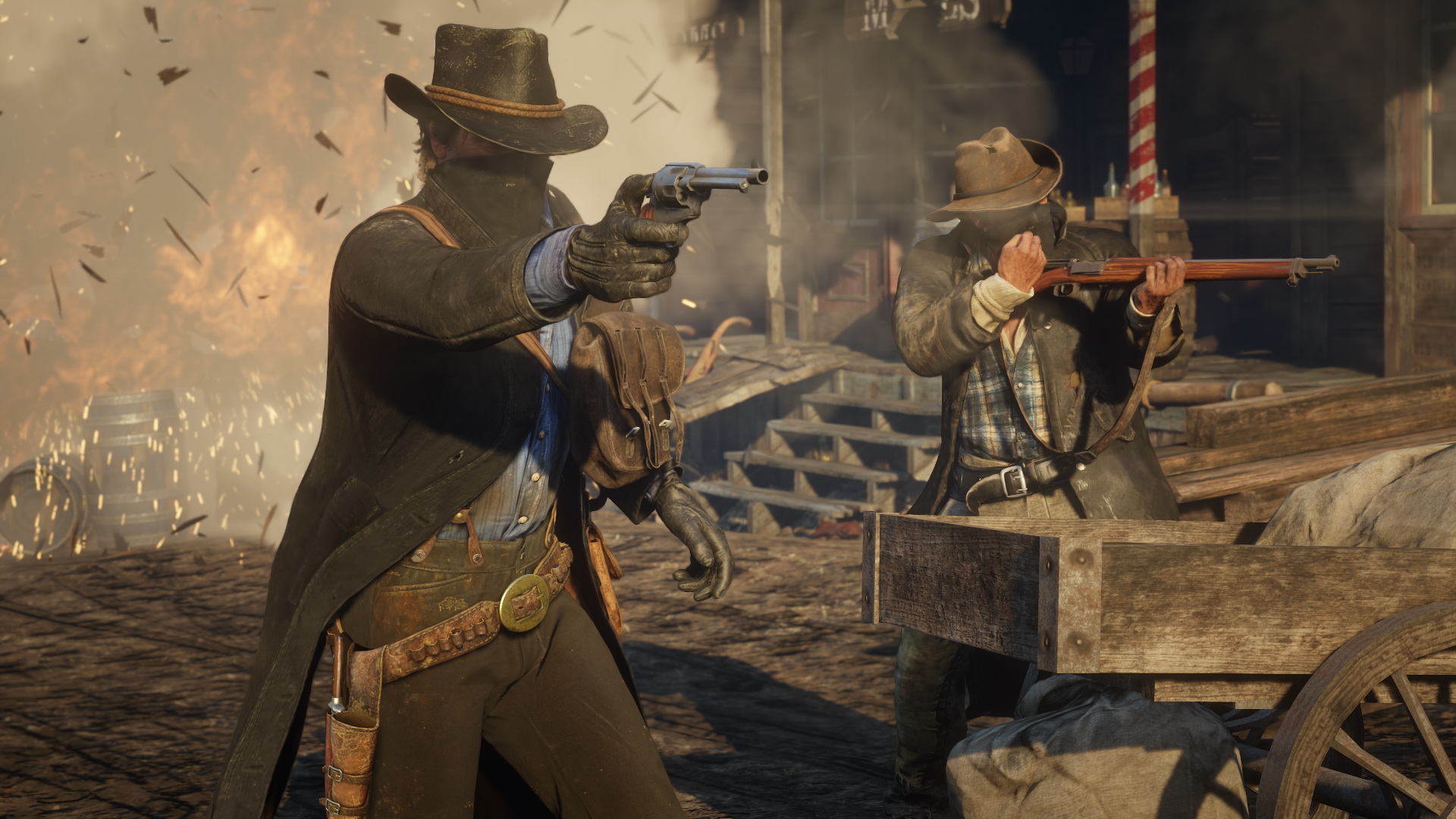gun fights in Red Dead Online