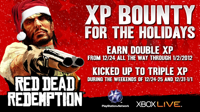 Red Dead Double and Triple XP for the Holidays - Rockstar Games