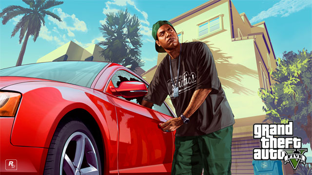 dish Process partner Original Grand Theft Auto V Artwork: Friends. And Family. - Rockstar Games