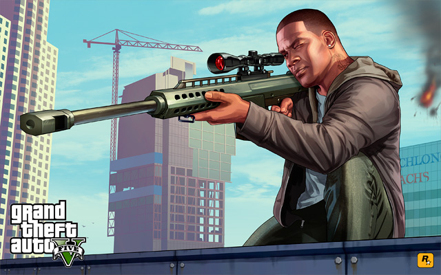 Arte Original Do Grand Theft Auto V Franklin Chop De Guarda