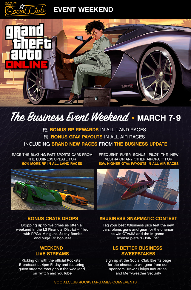 The Business Weekend Social Club Online Event - Rockstar Games