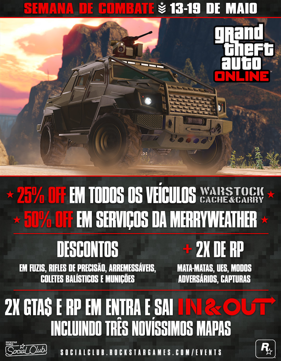 GTA Online ganha a Semana do Combate