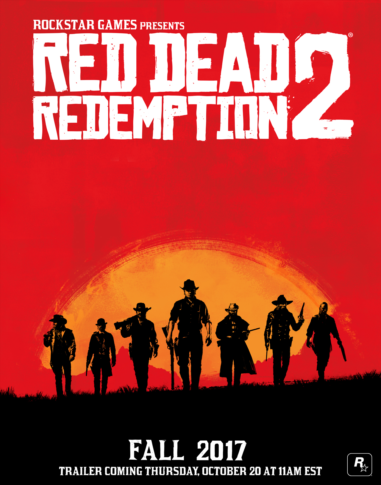 Red Dead Redemption 2 Coming Fall 2017 - Watch the Trailer this Thursday,  October 20th at 11AM ET - Rockstar Games