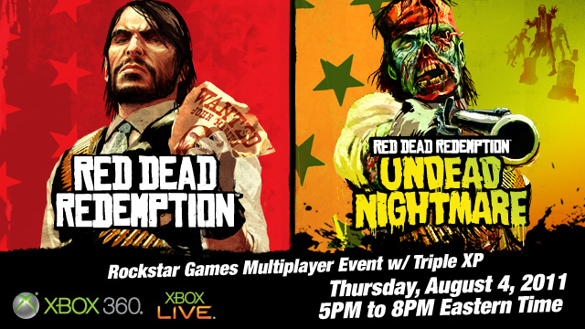 Win Limited Edition Red Dead Controllers in the Red Dead Redemption &  Undead Nightmare Xbox LIVE Official Social Club Multiplayer Event w/ Triple  XP (August 4, 5-8 PM Eastern) - Rockstar Games