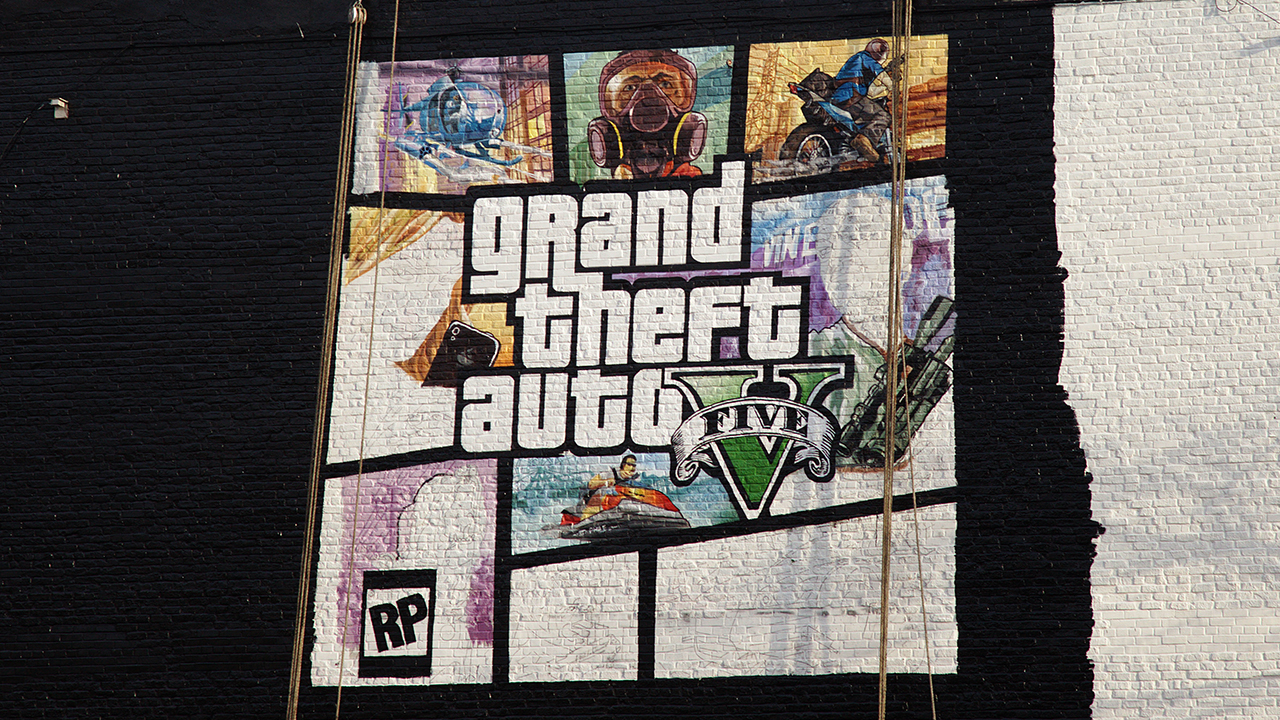 Completed GTA V Box Art Mural - GTA V - GTAForums