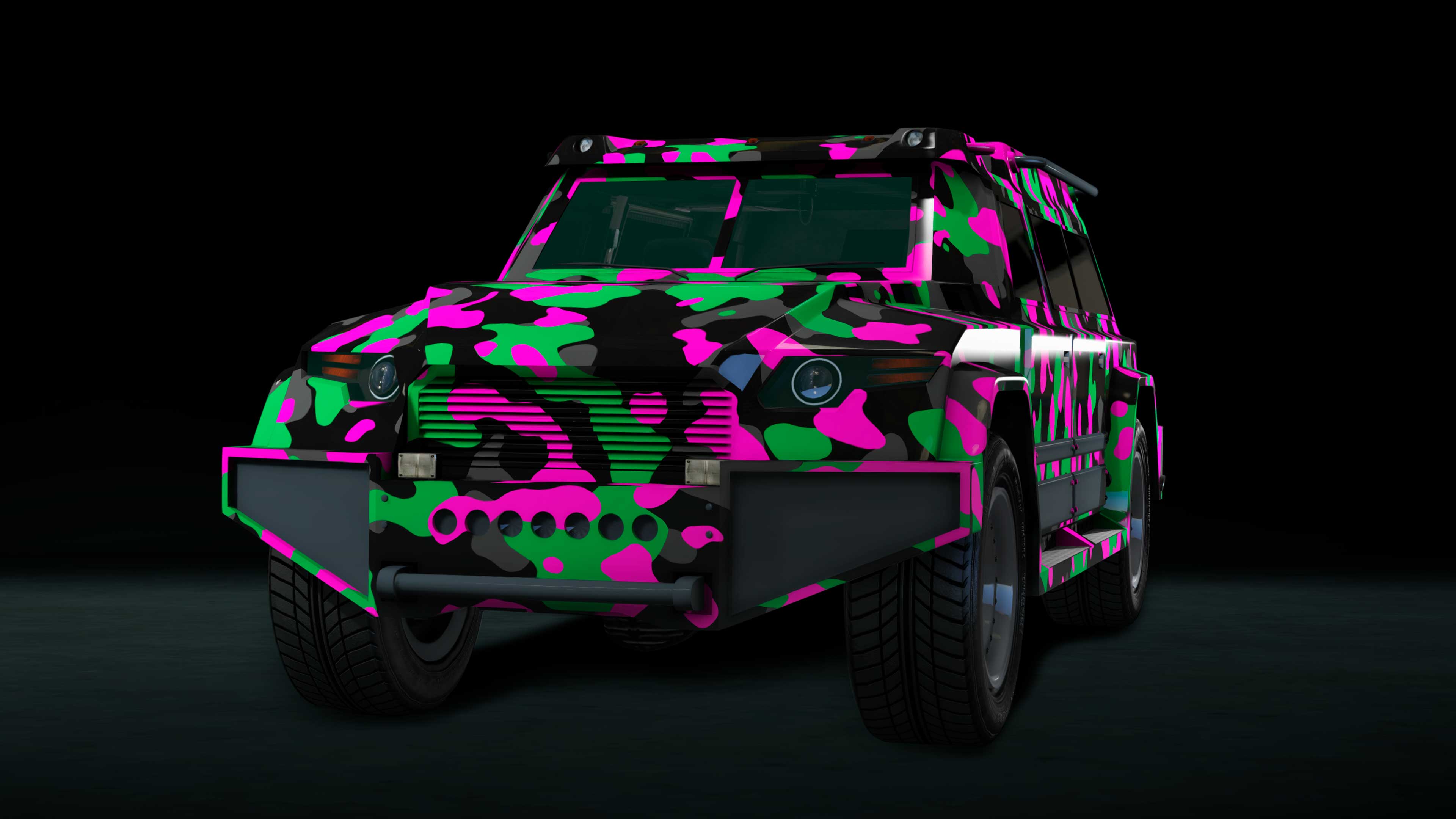 Pink and Green Camo Livery for Rank 100+ Players 