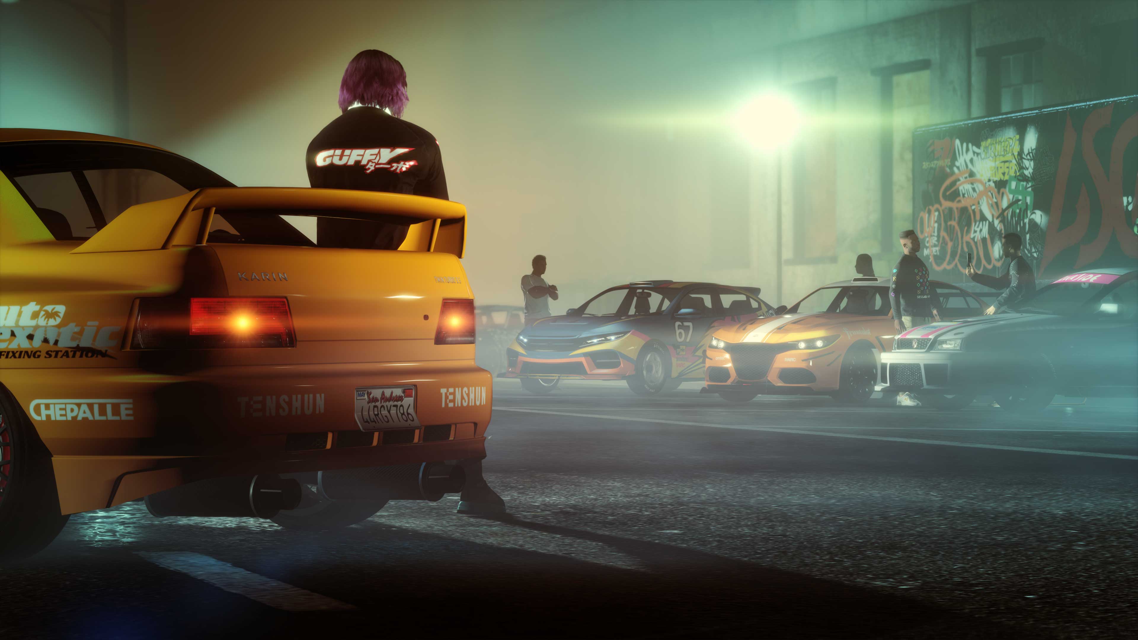 Esta imagem mostra o futuro evento Los Santos Car Meet no GTA Online.
